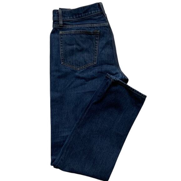 JCrew The Driggs Jeans Mens 32x32 Straight Whiskers Dark Wash Streetwear Denim - Picture 5 of 10